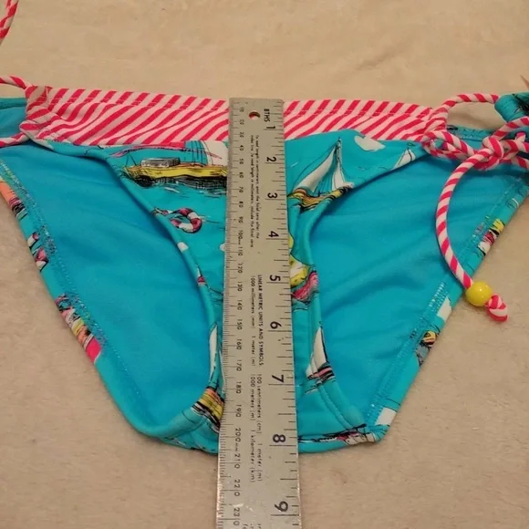 Candie's Vibrant Sailboat Nautical Bikini Bottom - Picture 9 of 11